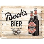 plaque vintage bière beck's