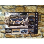 plaque métal déco rétro vintage garage alpine