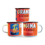 mug émaillé orangina