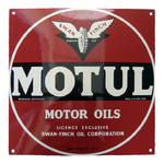 plaque émaillée Motul