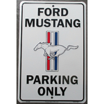 plaque ford mustang parking only