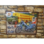 plaque métal publicitaire motoconfort