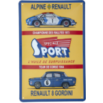plaque alpine gordini renault