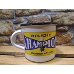 mug émaillé bougie champion