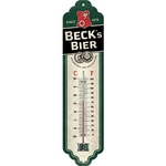 thermomètre métal bière becks