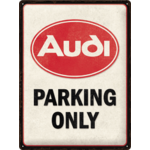 plaque audi parking only