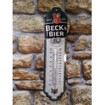 thermomètre métal bière becks