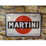 plaque déco publicitaire martini