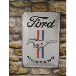 plaque métal déco ford mustang