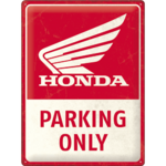 plaque honda parking vintage