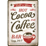plaque hot coffee vintage