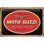plaque en metal 20 x 30 cm moto guzzi vintage