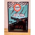 plaque 205 gti