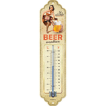 thermometre vintage bière pin-up