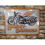plaque publicitaire moto harley davidson rétro vintage