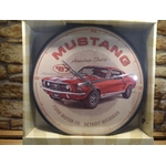 horloge murale ford mustang publicitaire rétro vintage