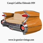 canapé arrière de voiture américaine Cadillac