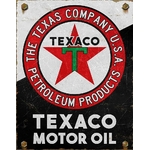 plaque métal texaco motor oil