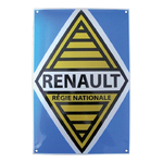 plaque émaillée renault logo regie nationale
