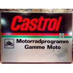 plaque publicitaire castrol moto