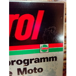 plaque de courses moto castrol vintage