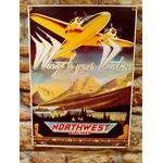 plaque émaillée northwest airlines