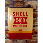 bidon ancien huile shell x100