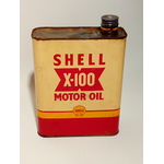 ancien bidon huile shell x100