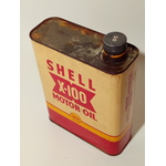 bidon métal huile shell