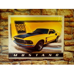 plaque ford mustang boss 302 jaune