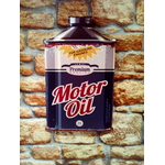 plaque bidon motor oil huile