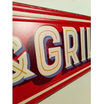 plaque vintage 50s bar grill