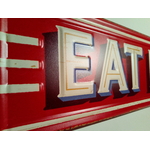 plaque restaurant fast-food américain