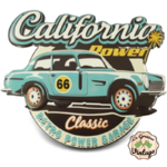 plaque vintage california garage