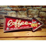 enseigne lumineuse vintage coffee hot