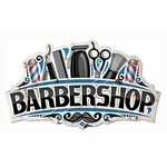 plaque en relief enseigne barbershop