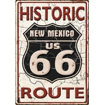 plaque metal historic route 66