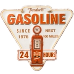plaque vintage gasoline 24h-24