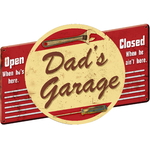 plaque vintage dad's garage