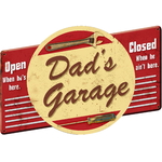 plaque vintage dad's garage