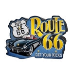 cadre lumineux route 66 cabriolet