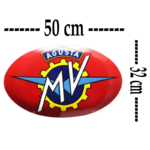 plaque émaillée logo motos mv agusta 50x32 cm