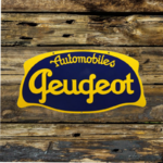plaque émaillée vintage automobiles Peugeot