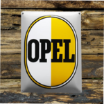 plaque émaillée vintage logo Opel