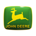 plaque émaillée logo john deere 47x40 cm