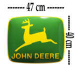 plaque émaillée bombée john deere