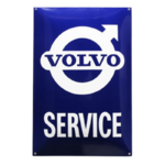plaque émaillée Volvo service 60x40cm