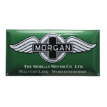 plaque émaillée Morgan automobiles 50x25 cm