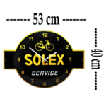 horloge murale émaillée solex service