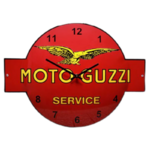 horloge émaillée moto guzzi service 53x40cm